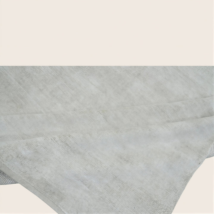 Solid Saree Silk Rug Light Beige / 15x24