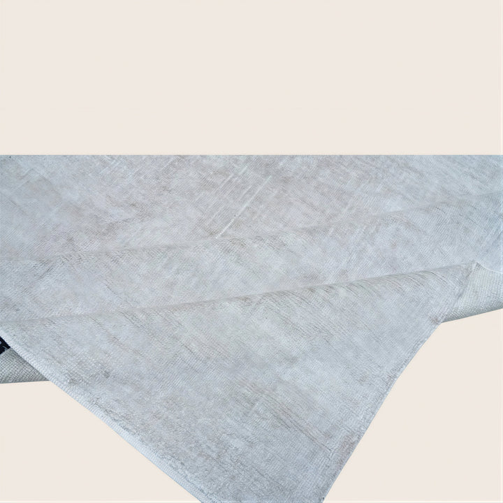 Solid Saree Silk Rug Beige / 8x10