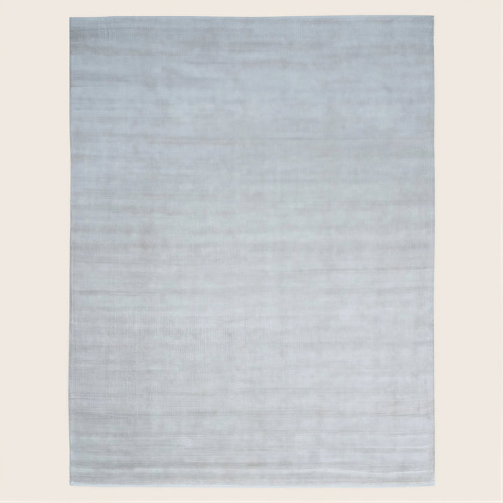 Solid Saree Silk Rug Beige / 9x12