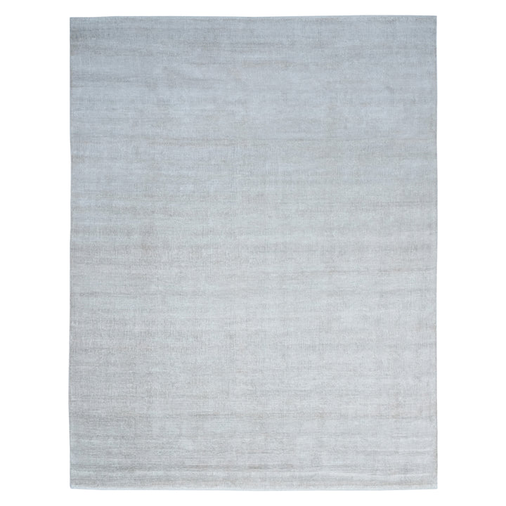 Solid Saree Silk Rug Beige / 9x12