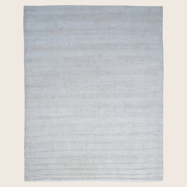 Solid Saree Silk Rug Beige / 10x14