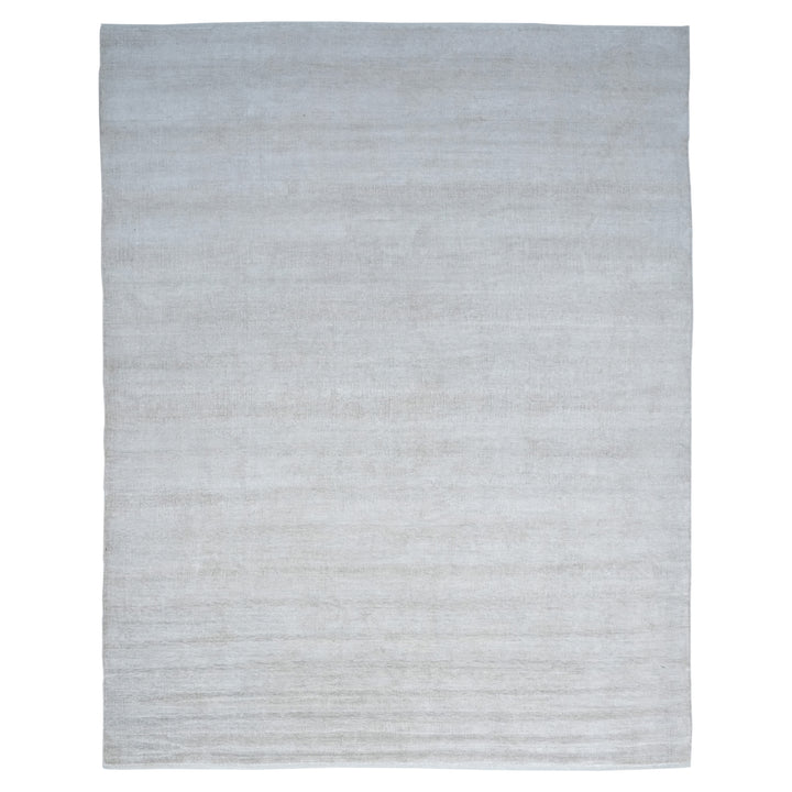 Solid Saree Silk Rug Beige / 10x14