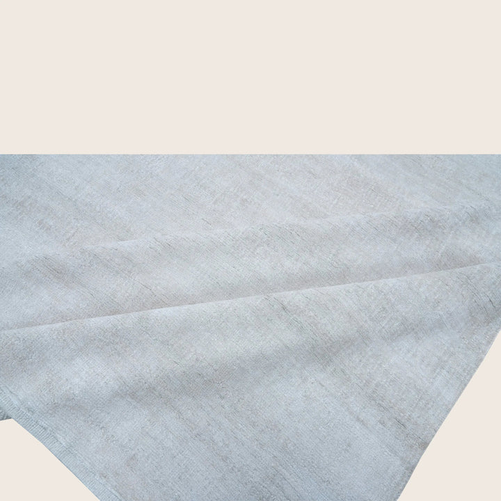 Solid Saree Silk Rug Beige / 10x14