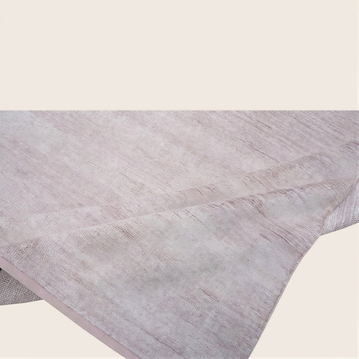 Solid Saree Silk Rug Soft Pink / 6x9
