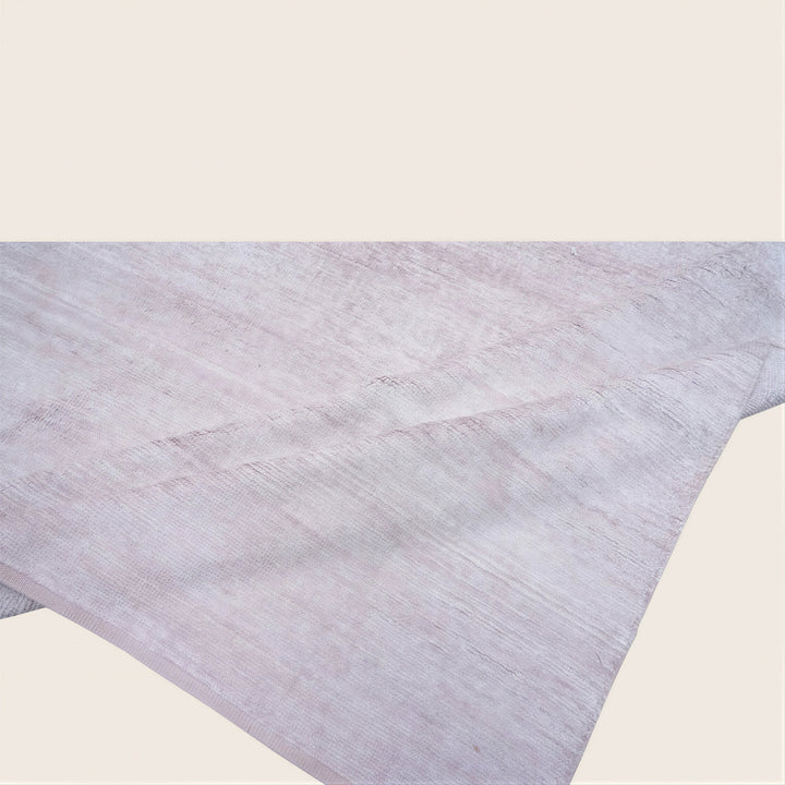 Solid Saree Silk Rug Soft Pink / 8x10