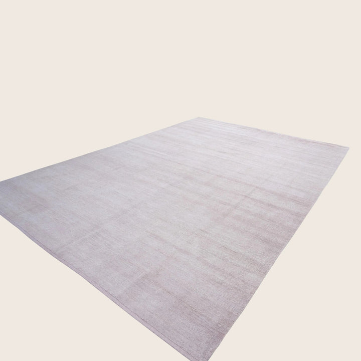 Solid Saree Silk Rug Soft Pink / 10x14