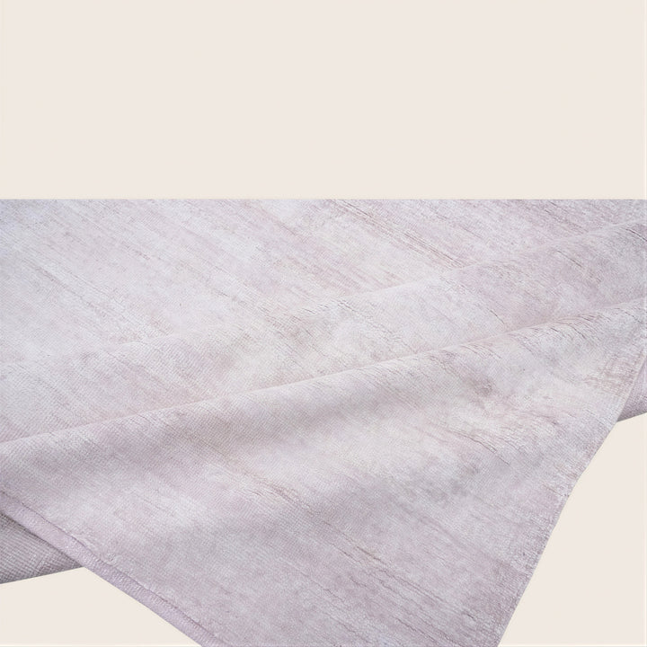 Solid Saree Silk Rug Soft Pink / 10x14