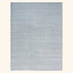 Solid Wool Saree Silk Blend Rug Grey / 10x14