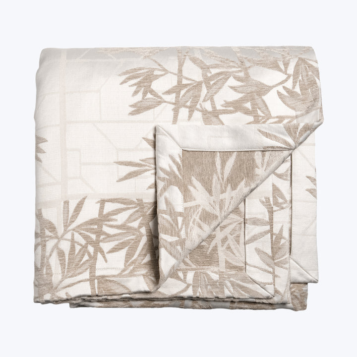 Bamboo Coverlet Taupe Queen
