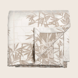 Bamboo Coverlet Taupe Queen