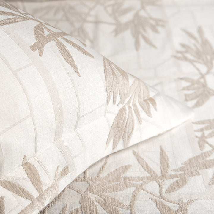 Bamboo Coverlet Taupe Queen