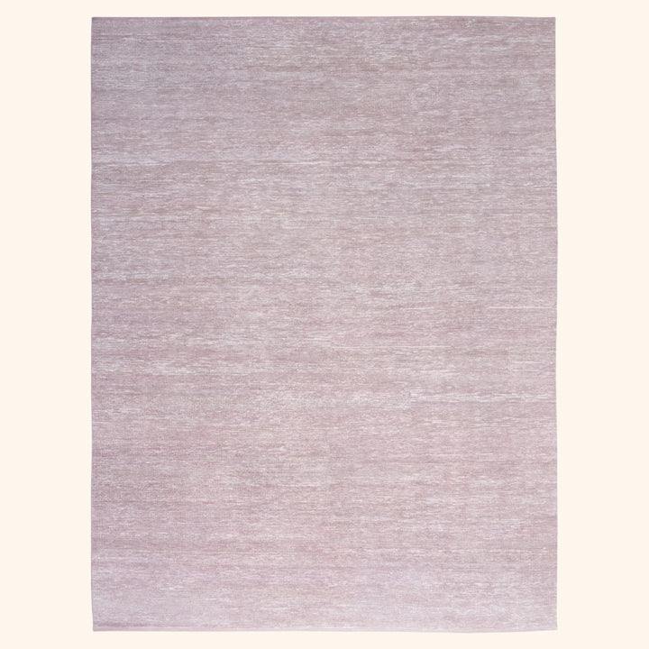 Solid Wool Saree Silk Blend Rug White / 10x14