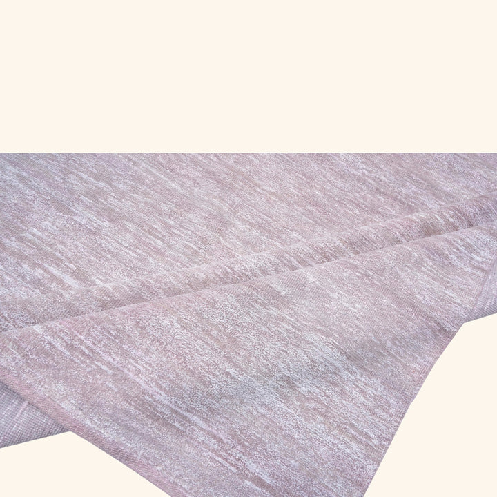 Solid Wool Saree Silk Blend Rug White / 10x14