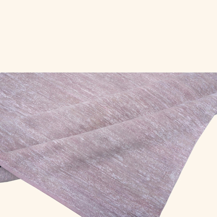 Solid Wool Saree Silk Blend Rug White / 6x9