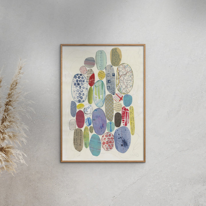 Wild Apple - Geometric Collage I 8.27"W x 0.04"D x 5.91"H