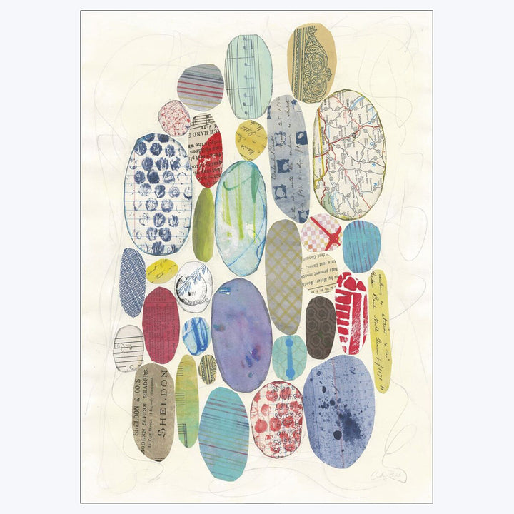 Wild Apple - Geometric Collage I 8.27"W x 0.04"D x 5.91"H