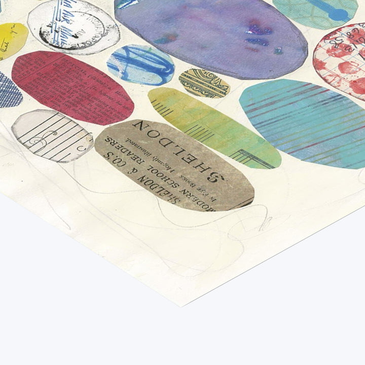 Wild Apple - Geometric Collage I 8.27"W x 0.04"D x 5.91"H