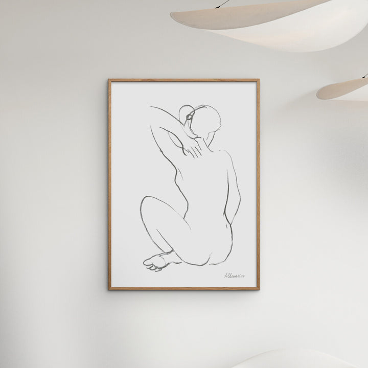 Wild Apple - Nude Sketch I 19.69"W x 0.04"D x 27.56"H