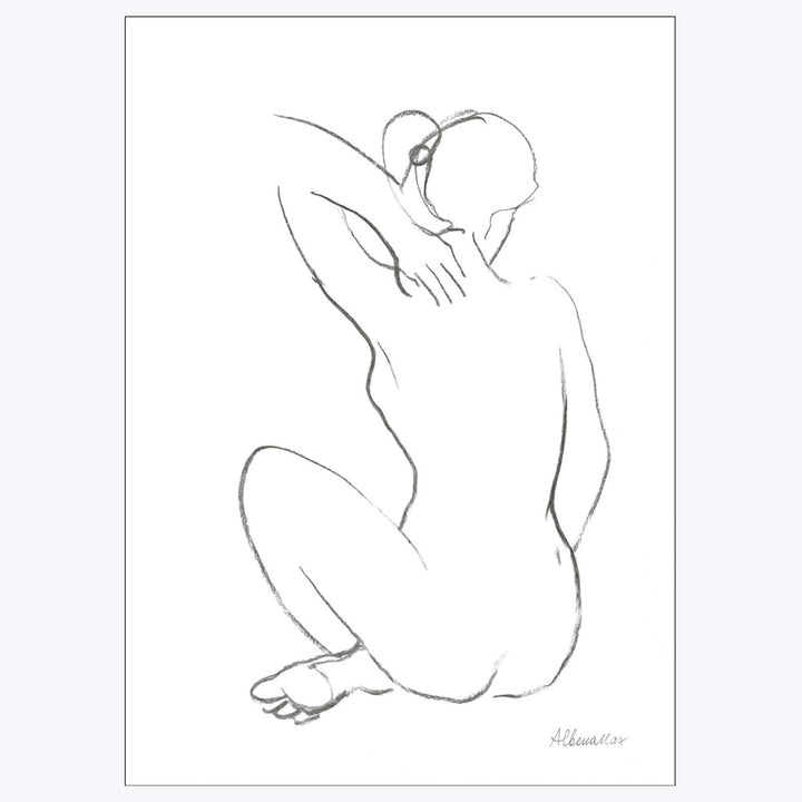 Wild Apple - Nude Sketch I 8.27"W x 0.04"D x 5.91"H
