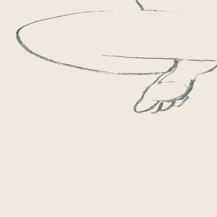 Wild Apple - Nude Sketch I 8.27"W x 0.04"D x 5.91"H