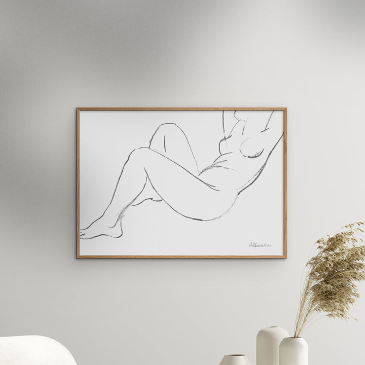 Wild Apple - Nude Sketch II 8.27"W x 0.04"D x 5.91"H