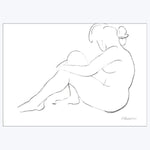 Wild Apple - Nude Sketch IV 8.27"W x 0.04"D x 5.91"H