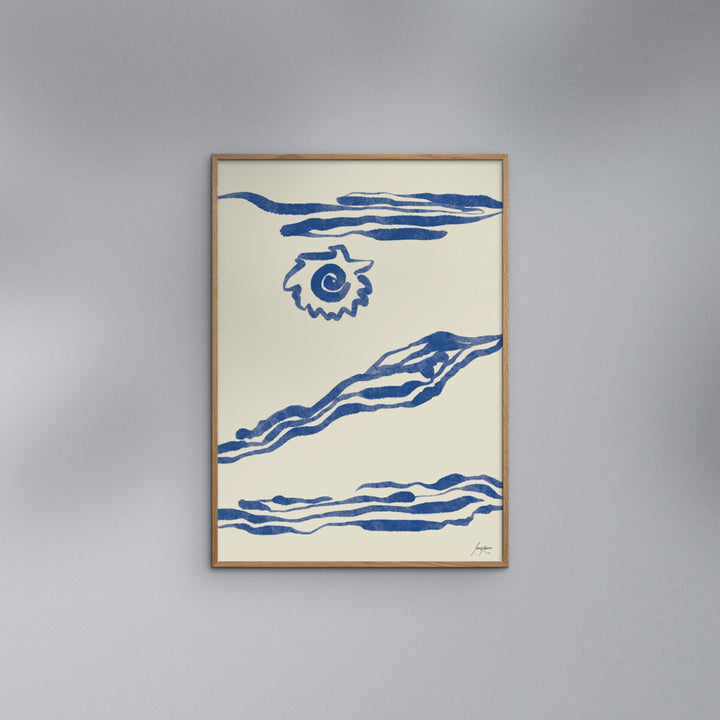 The Poster Club x Lucrecia Rey Caro - El Mar 19.69"W x 0.04"D x 27.56"H
