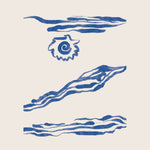 The Poster Club x Lucrecia Rey Caro - El Mar 19.69"W x 0.04"D x 27.56"H