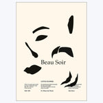 The Poster Club x Lucrecia Rey Caro - Beau Soir 19.69"W x 0.04"D x 27.56"H