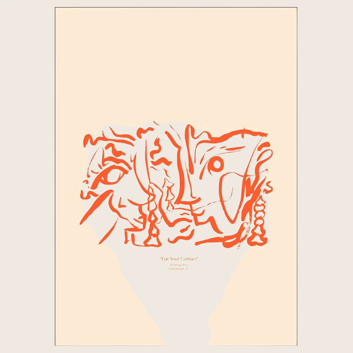 The Poster Club x Lucrecia Rey Caro - Soul Contact 01 19.69"W x 0.04"D x 27.56"H