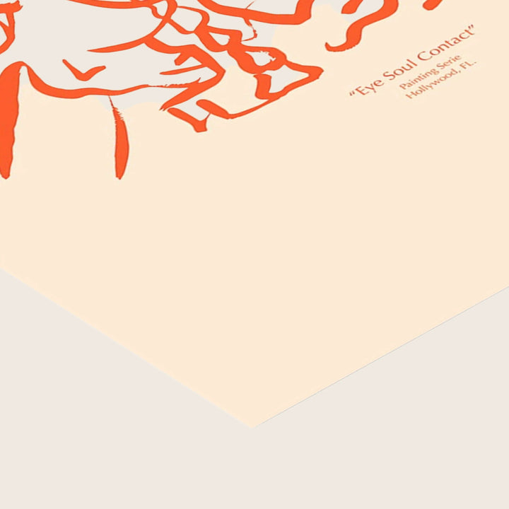 The Poster Club x Lucrecia Rey Caro - Soul Contact 01 19.69"W x 0.04"D x 27.56"H