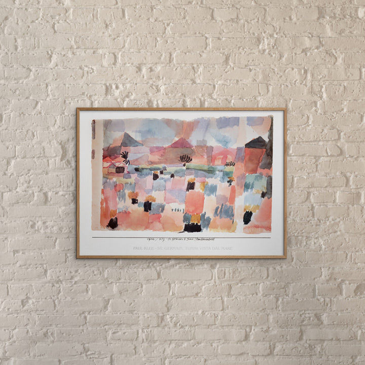 Paul Klee - St Germain Tunis Vista Dal Mare 31.5"W x 0.04"D x 23.62"H