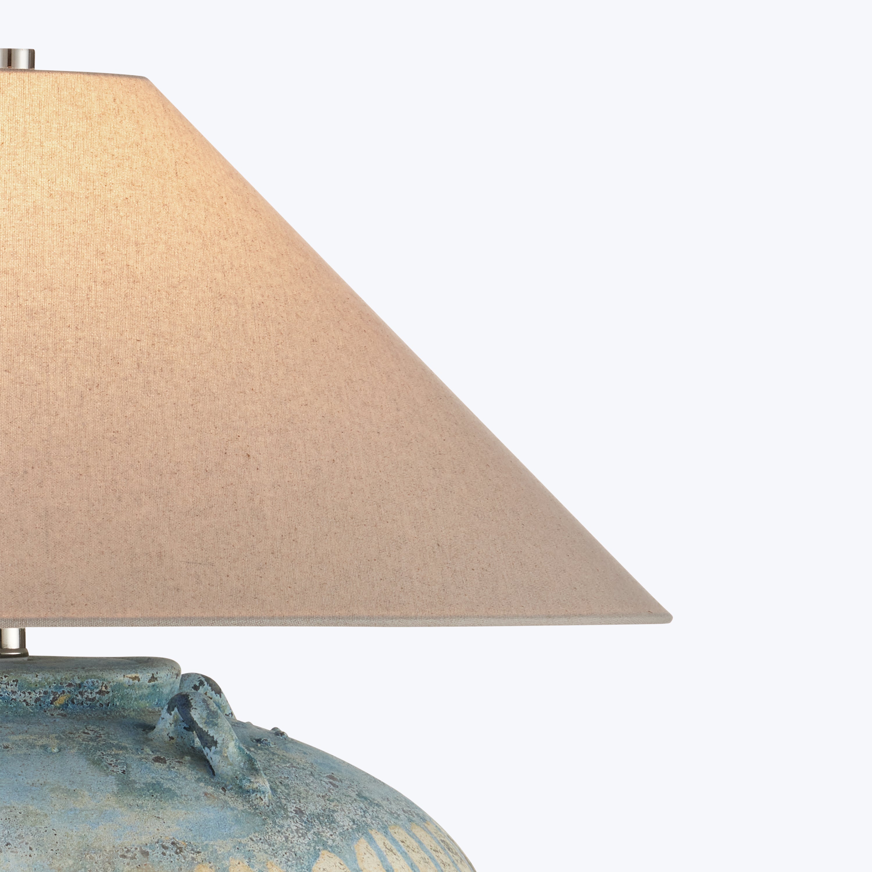 Catania Antique Blue Drip Table Lamp - Thumbnail 5