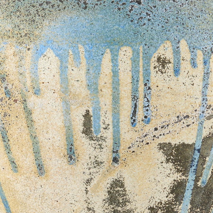 Catania Antique Blue Drip Table Lamp