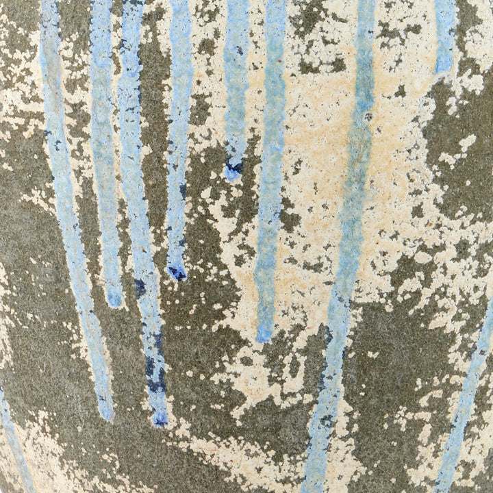 Catania Antique Blue Drip Table Lamp