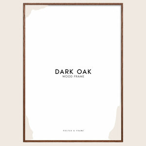 Oak Dark Frame 31.5"W x 0.79"D x 23.62"H