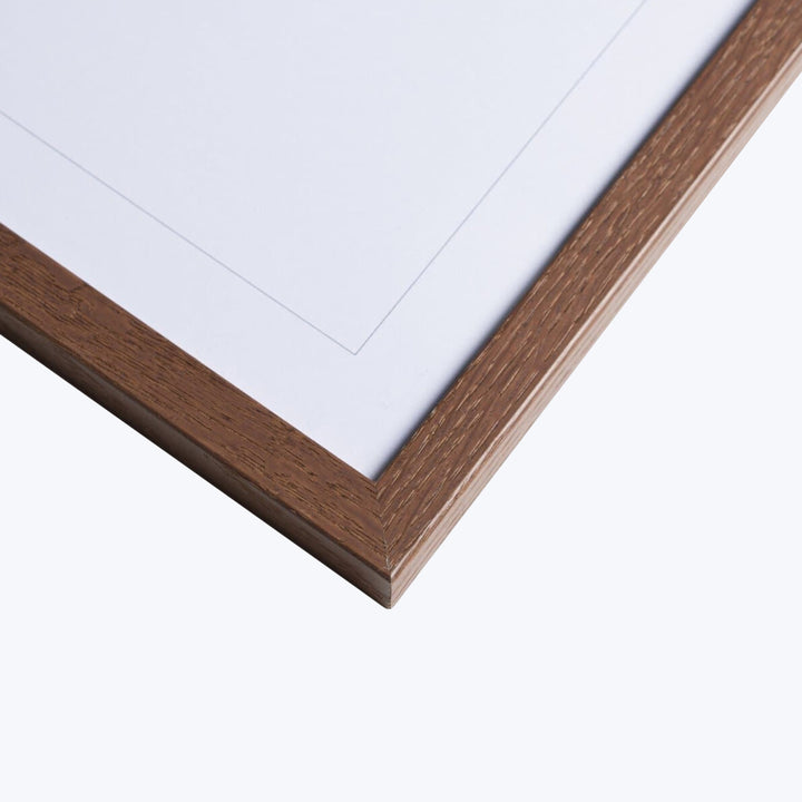 Oak Dark Frame 39.37"W x 0.79"D x 27.56"H