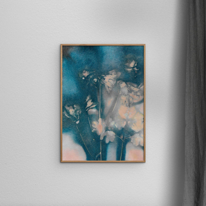 Pernille Folcarelli - Columbine 2 Peach/Blue 19.69"W x 0.59"D x 27.56"H