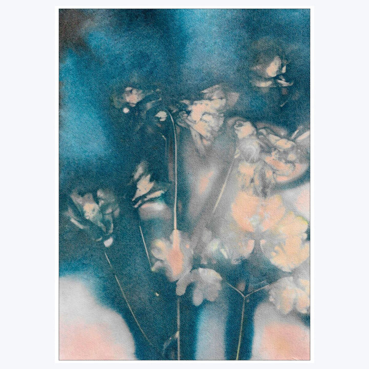 Pernille Folcarelli - Columbine 2 Peach/Blue 19.69"W x 0.59"D x 27.56"H