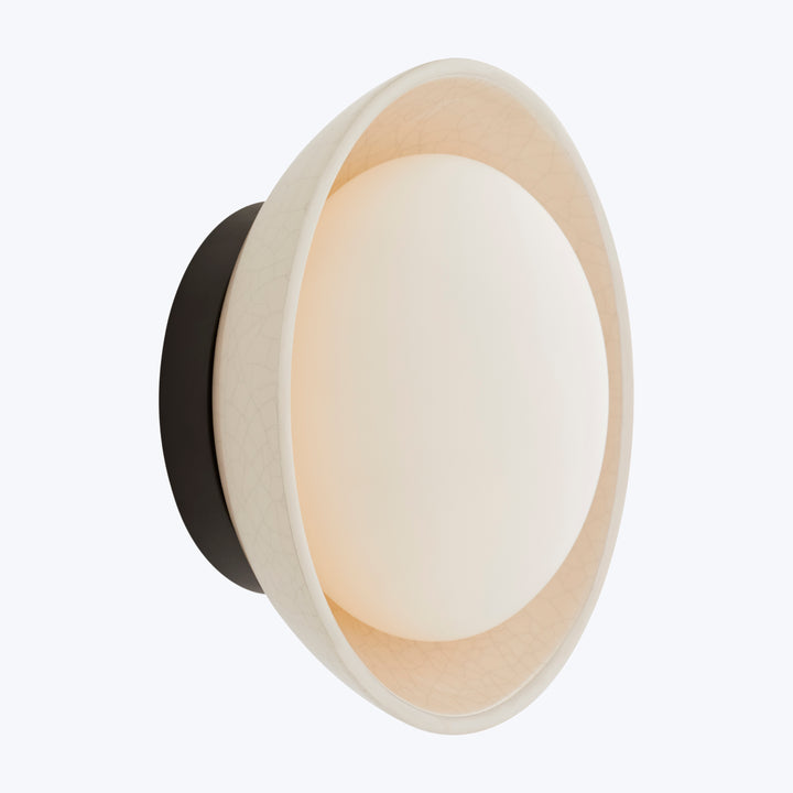 Glaze Sconce Small / White