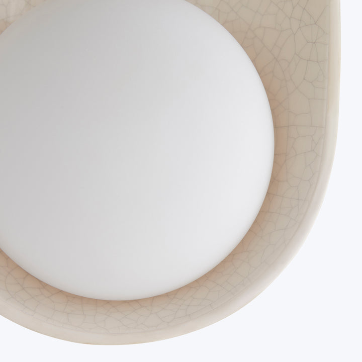 Glaze Sconce Large / White