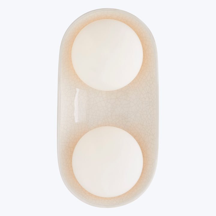 Glaze Sconce Large / White