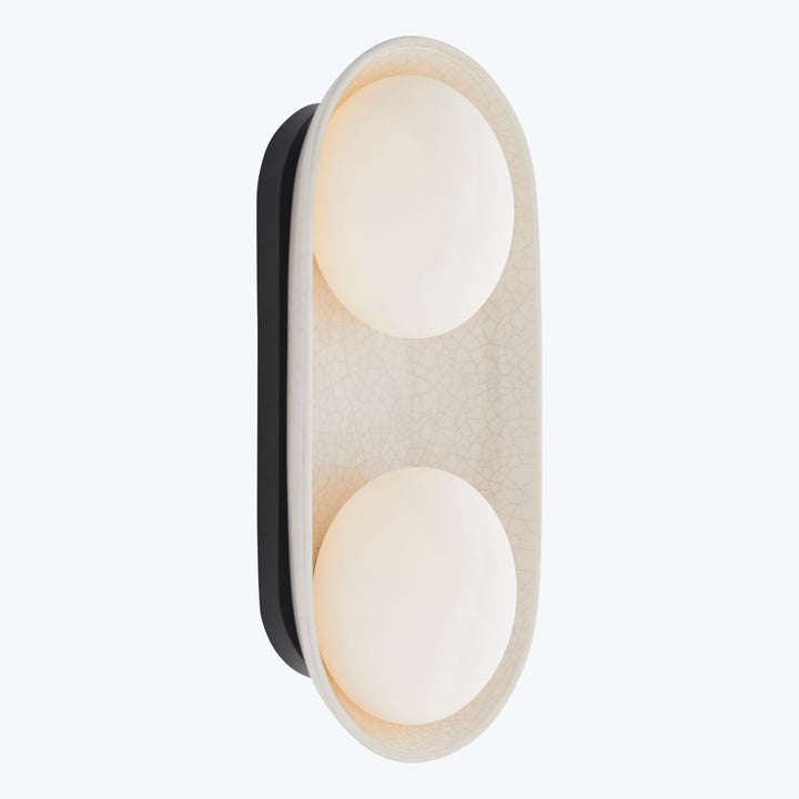 Glaze Sconce Large / White