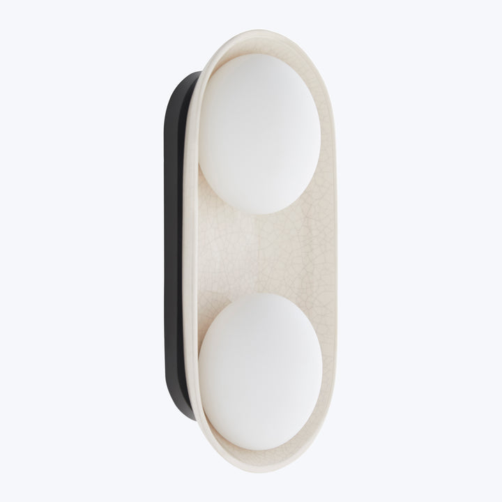 Glaze Sconce Large / White