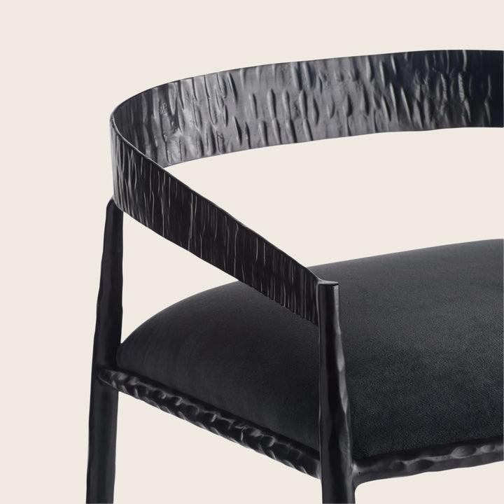 Ansel Bar Stool Midnight Grey