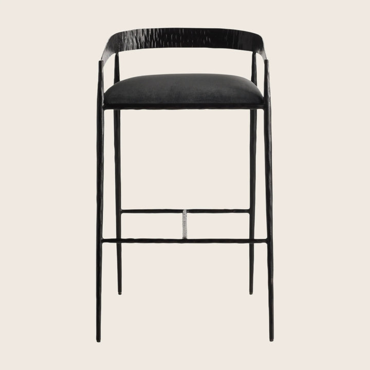 Ansel Bar Stool Midnight Grey