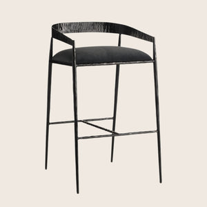 Ansel Bar Stool Midnight Grey