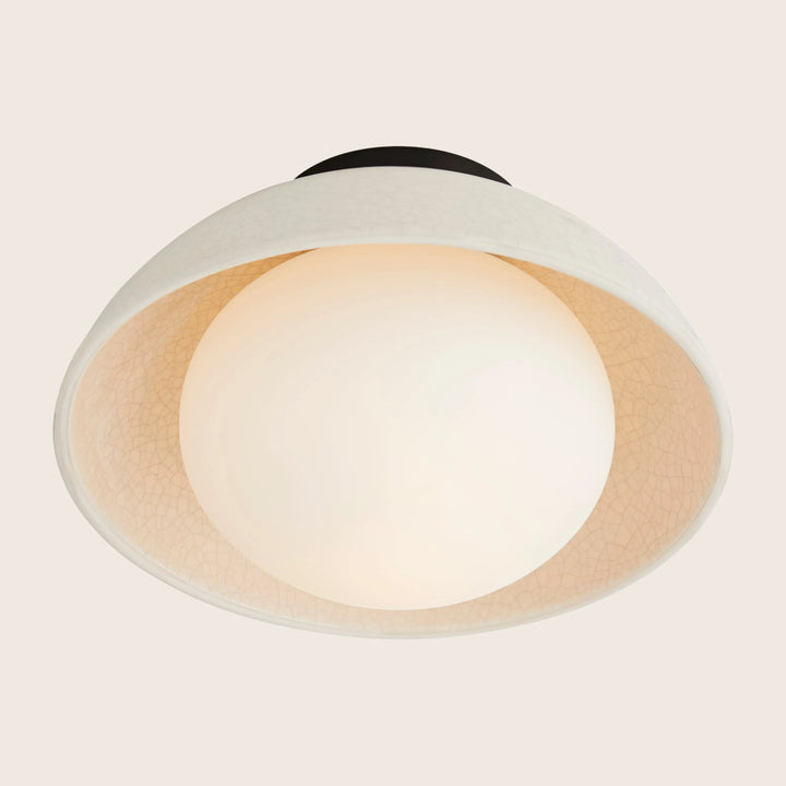 Glaze Flush Mount Small / White