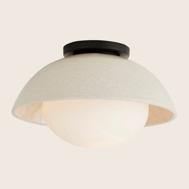 Glaze Flush Mount Small / White