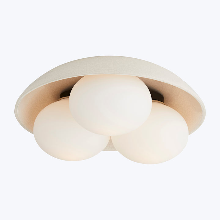 Glaze Flush Mount Large / White
